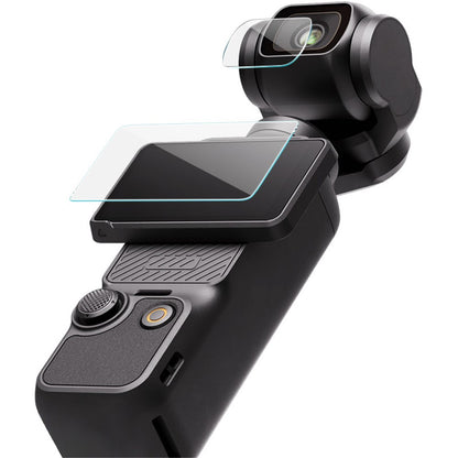 IMAK For DJI Osmo Pocket 3 Tempered Glass Screen Protector + Lens Film Set with Self Positioning Frame