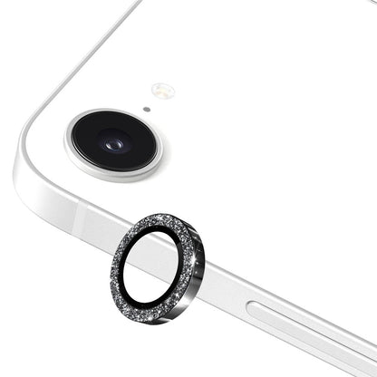 ENKAY HAT PRINCE For iPhone 17e / 16e Camera Lens Protector  Glitter Decor Tempered Glass Lens Film