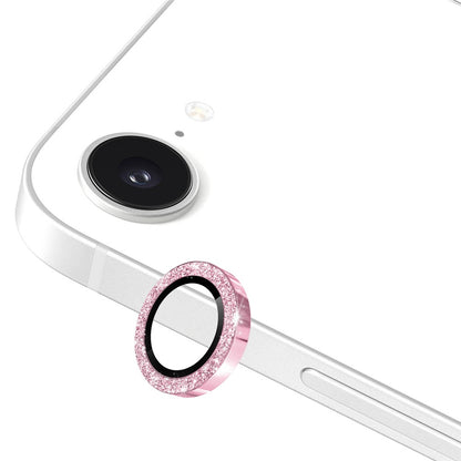 ENKAY HAT PRINCE For iPhone 17e / 16e Camera Lens Protector  Glitter Decor Tempered Glass Lens Film