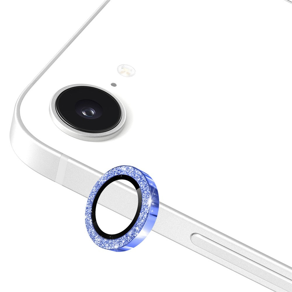 ENKAY HAT PRINCE For iPhone 17e / 16e Camera Lens Protector  Glitter Decor Tempered Glass Lens Film