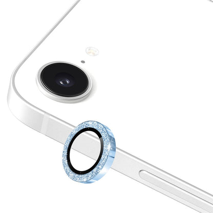 ENKAY HAT PRINCE For iPhone 17e / 16e Camera Lens Protector  Glitter Decor Tempered Glass Lens Film
