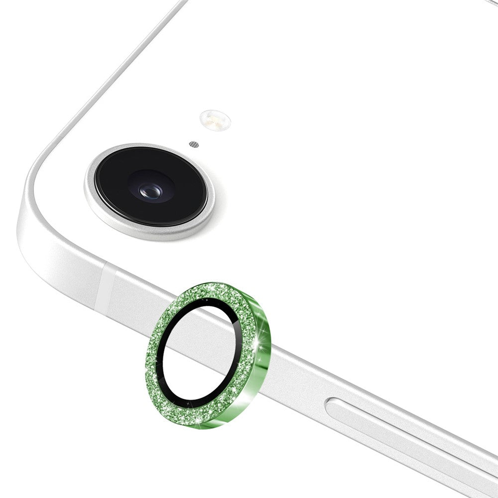 ENKAY HAT PRINCE For iPhone 17e / 16e Camera Lens Protector  Glitter Decor Tempered Glass Lens Film