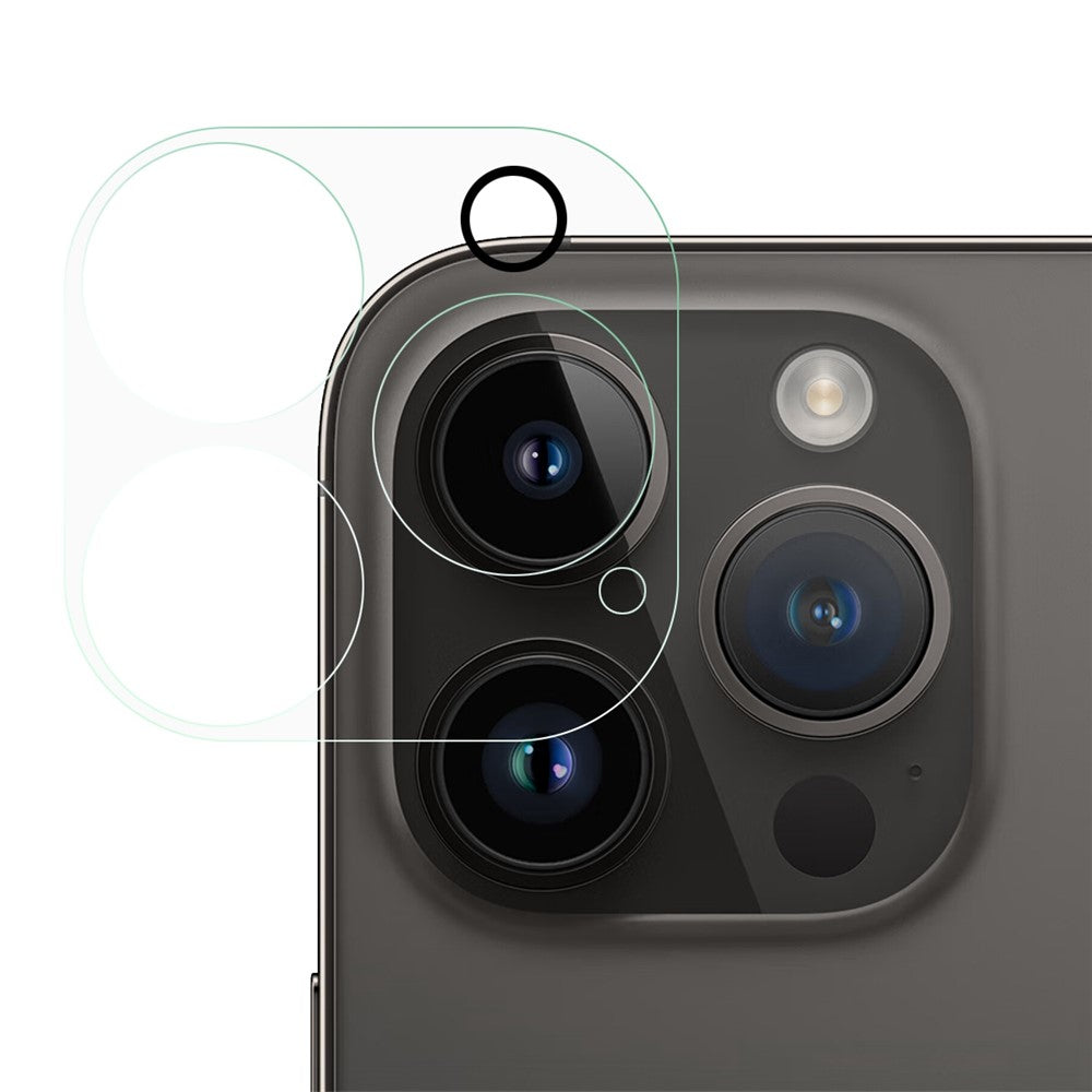 For iPhone 14 Pro / 14 Pro Max Camera Lens Protector HD Clear High Aluminium-silicon Tempered Glass Anti-Scratch Back Camera Lens Film