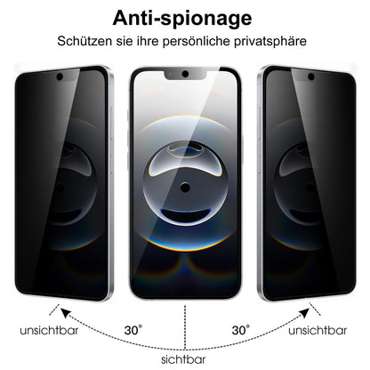 For iPhone 17e / 16e Tempered Glass Screen Protector 2.5D Arc Edge Anti-Spy Film