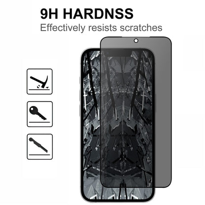 For iPhone 17e / 16e Tempered Glass Screen Protector 2.5D Arc Edge Anti-Spy Film