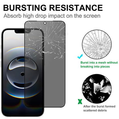 For iPhone 17e / 16e Tempered Glass Screen Protector 2.5D Arc Edge Anti-Spy Film