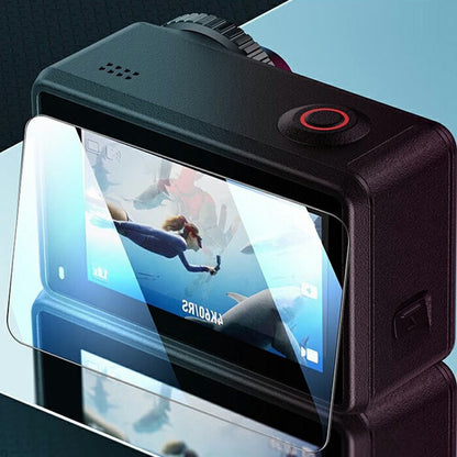RURIHAI For DJI Osmo Action 4 Screen Protector 2.5D AR Enhanced High Aluminium-Silicon Glass Film