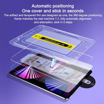 For Samsung Galaxy Tab A11+ / A9+ Screen Protector Tempered Glass HD Film with Automatic Dust Removal Tool