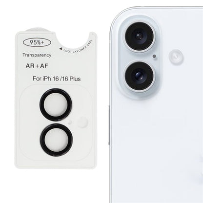 For iPhone 16 / 16 Plus AR + AF Lens Protector Anti-Glare Positioning Clear Lens Film