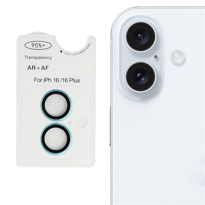 For iPhone 16 / 16 Plus AR + AF Lens Protector Anti-Glare Positioning Clear Lens Film