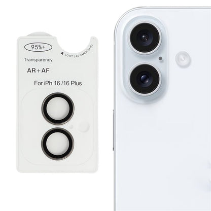 For iPhone 16 / 16 Plus AR + AF Lens Protector Anti-Glare Positioning Clear Lens Film