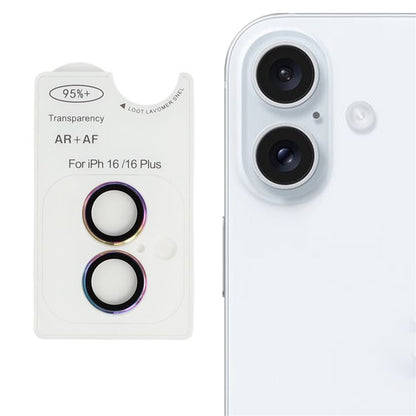 For iPhone 16 / 16 Plus AR + AF Lens Protector Anti-Glare Positioning Clear Lens Film