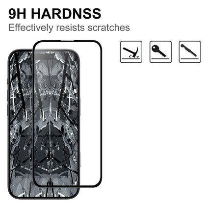 For iPhone 17 AGC Tempered Glass with Black Edge Full Glue Full Coverage Screen Protector