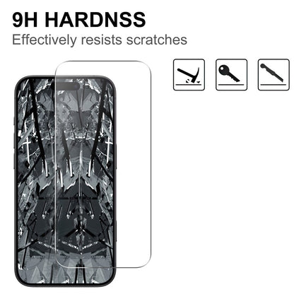 For iPhone 17 Pro Clear Tempered Glass Screen Protector Anti-Explosion Film + Camera Lens Protector