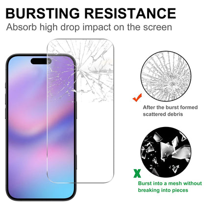 For iPhone 17 Pro Clear Tempered Glass Screen Protector Anti-Explosion Film + Camera Lens Protector