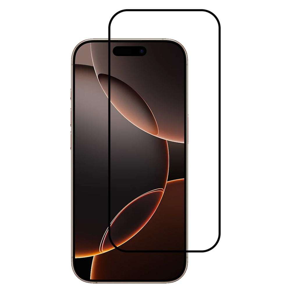 For iPhone 17 Pro Max Anti-Static Screen Protector High Aluminium-Silicon Glass Full Glue Full Cover Silk Printing Film