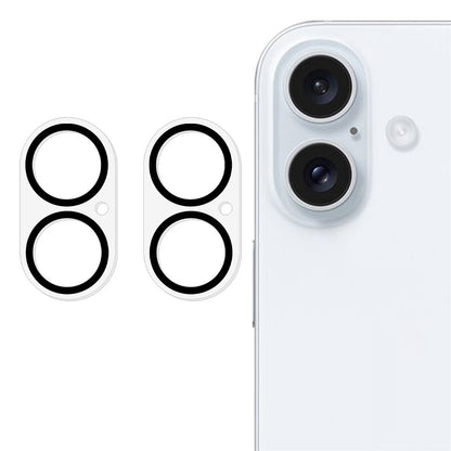 2Pcs For iPhone 17 Camera Lens Protector Silk Printing Lens Film 3D Arc Edge
