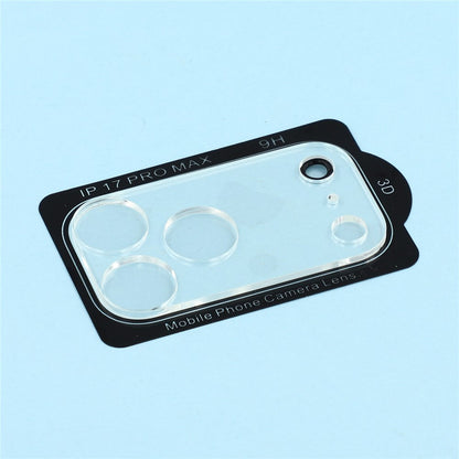 2Pcs For iPhone 17 Pro Max Camera Lens Protector 3D Arc Edge Anti-Scratch Tempered Glass Lens Film