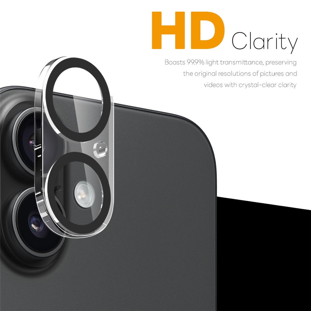 NORTHJO For iPhone 17 Camera Lens Protector Black Circles 3D Full Coverage Clear Tempered Glass Lens Film
