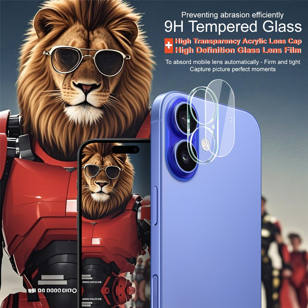 IMAK For iPhone 17 Tempered Glass Camera Lens Protector + Acrylic Lens Cap
