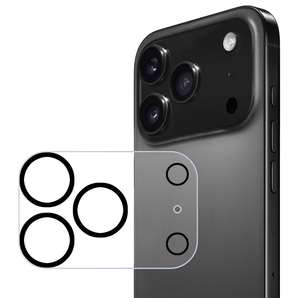 ENKAY HAT PRINCE For iPhone 17 Pro Camera Lens Protector   Tempered Glass Lens Film with Black Ring