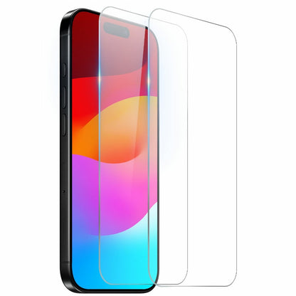 NORTHJO 2Pcs A+ Clear Screen Protector for iPhone 17 Pro Max Shatterproof 0.3mm 2.5D Tempered Glass Film