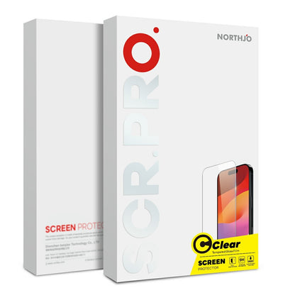 NORTHJO A+ For iPhone 17 Pro Screen Protector Clarity 0.3mm 2.5D Tempered Glass Film