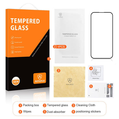 AMORUS For iPhone 17 Screen Protector Anti-Shatter Tempered Glass Film