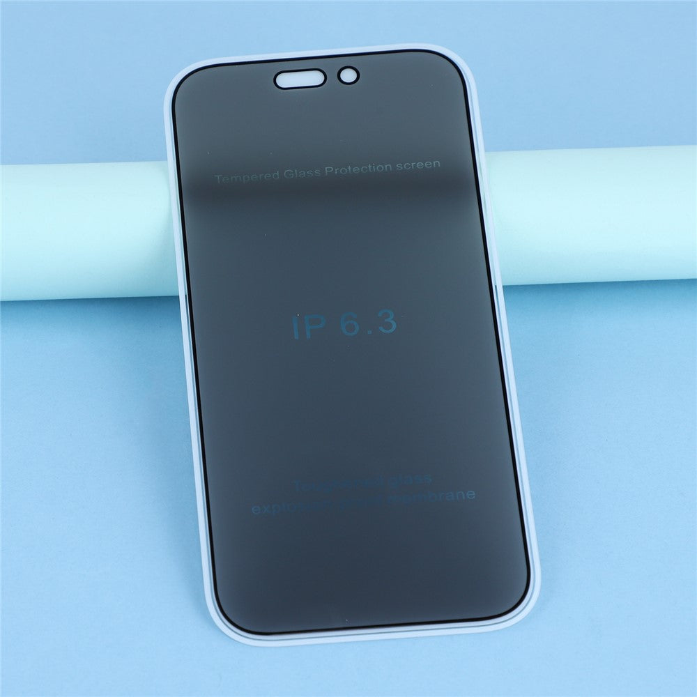 For iPhone 17 Pro Privacy Screen Protector Full Coverage Anti Spy Tempered Glass Film Silk Printing