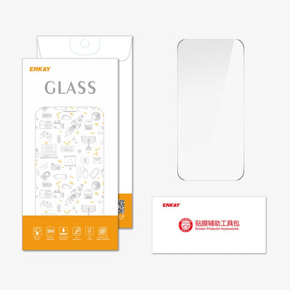 ENKAY HAT PRINCE For iPhone 17 Pro Max Screen Protector Thick Adhesive 9H Arc Edges High Aluminium-Silicon Glass Film