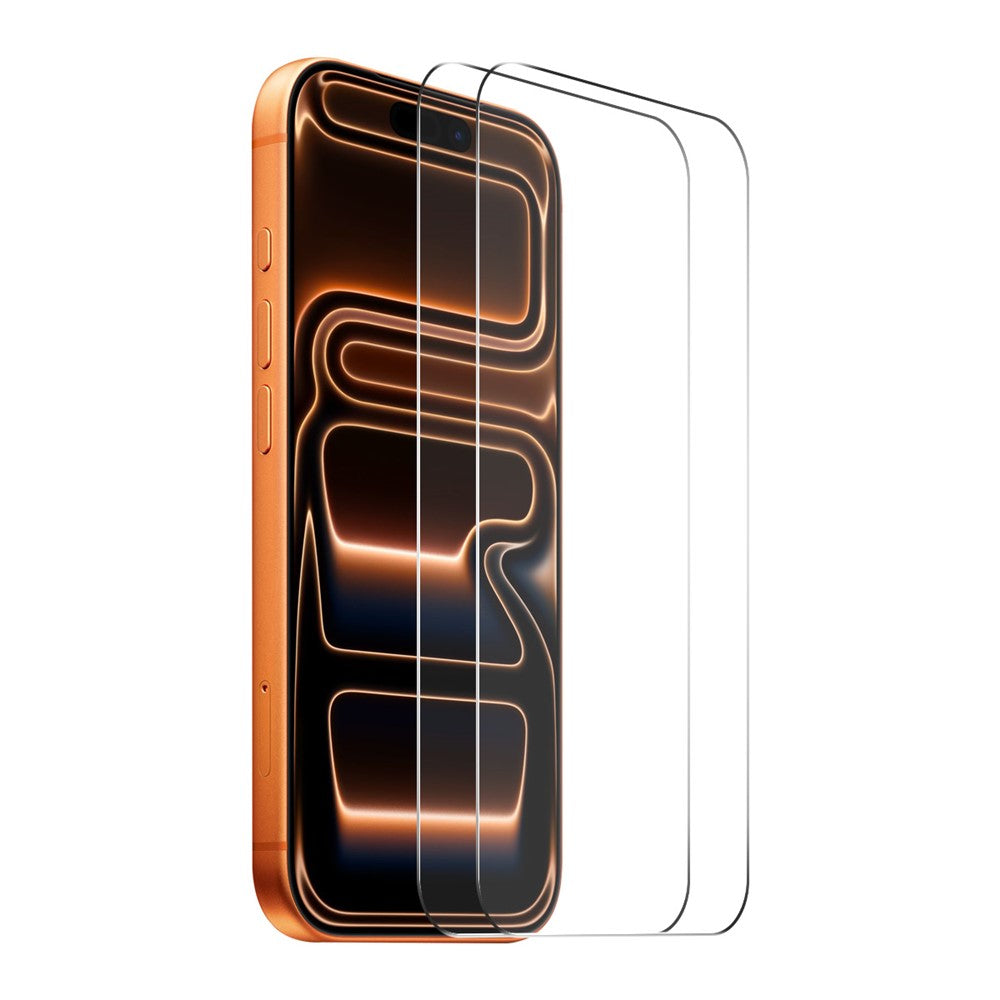 ENKAY HAT PRINCE 2Pcs For iPhone 17 Pro Max Screen Protector Thick Adhesive 9H Arc Edges High Aluminium-Silicon Glass Film