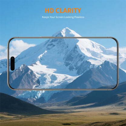 ENKAY HAT PRINCE 2Pcs For iPhone 17 Pro Max Screen Protector Thick Adhesive 9H Arc Edges High Aluminium-Silicon Glass Film