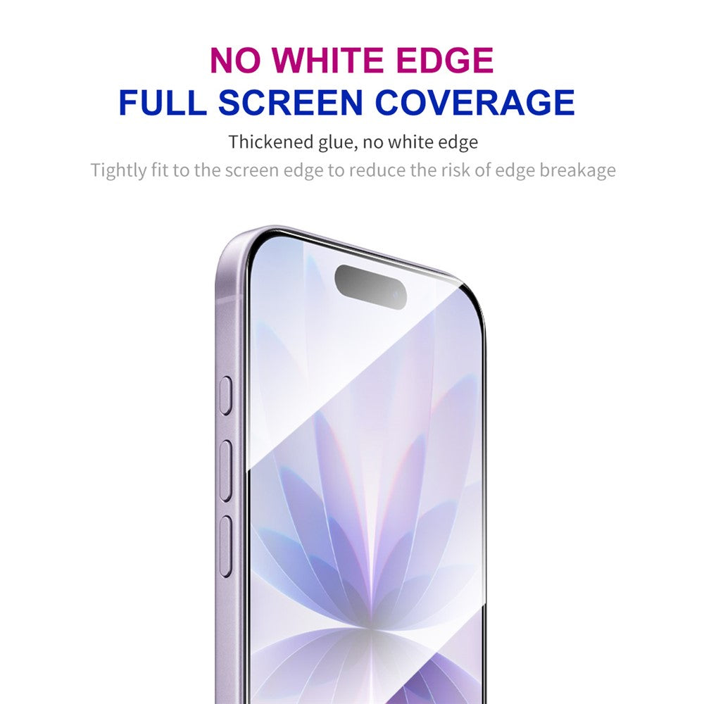 ENKAY HAT PRINCE 2Pcs For iPhone 17 Screen Protector Thick Adhesive 0.26mm 2.5D High Aluminium-Silicon Glass Film