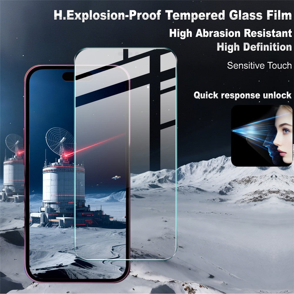 IMAK H Series For iPhone 17 / 17 Pro Tempered Glass Screen Protector Shatter-Proof Protection