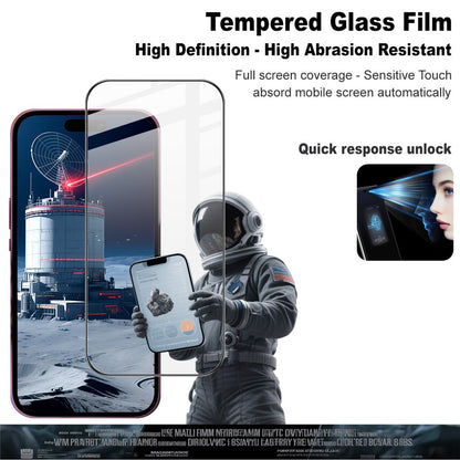IMAK Pro+ Series For iPhone 17 / 17 Pro Tempered Glass Full Screen Protector Sensitive Touch Film