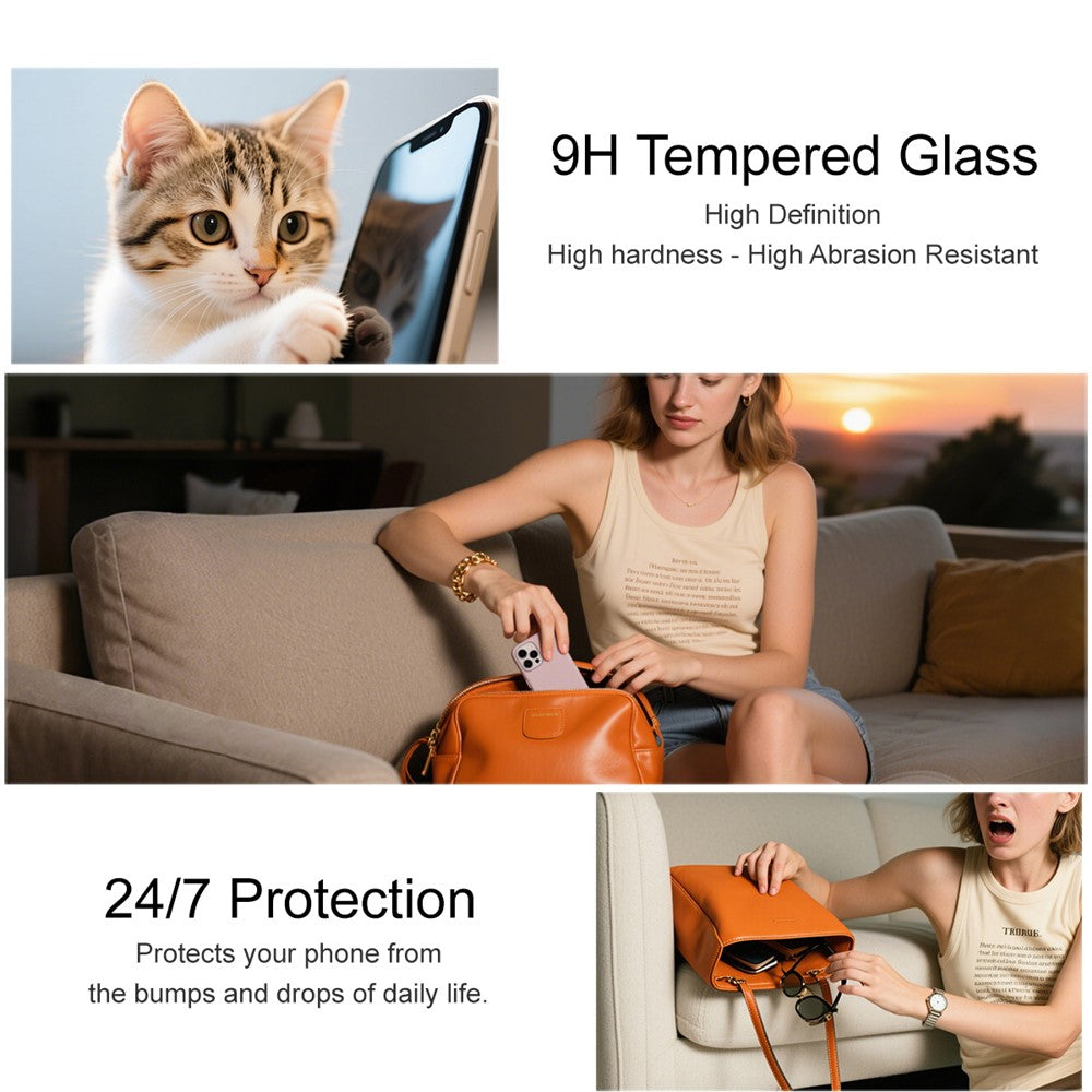 IMAK Pro+ Series For iPhone 17 / 17 Pro Tempered Glass Full Screen Protector Sensitive Touch Film
