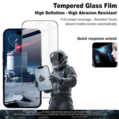 IMAK Pro+ Series For iPhone 17 Pro Max Tempered Glass Full Screen Protector Sensitive Touch Film