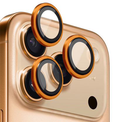 NORTHJO For iPhone 17 Pro Max / 17 Pro Camera Lens Protector Tempered Glass Lens Film Metal Ring Guard 1:1 Original Design