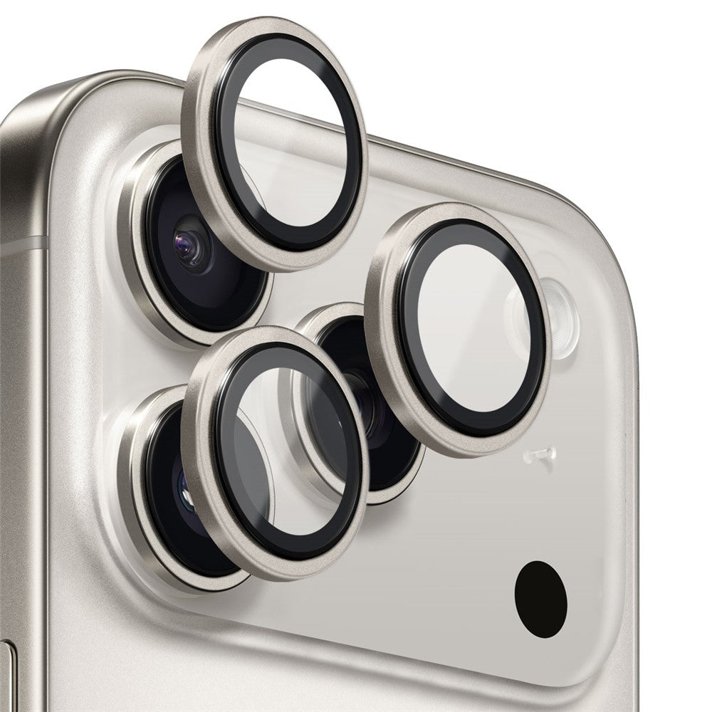 NORTHJO For iPhone 17 Pro Max / 17 Pro Camera Lens Protector Tempered Glass Lens Film Metal Ring Guard 1:1 Original Design