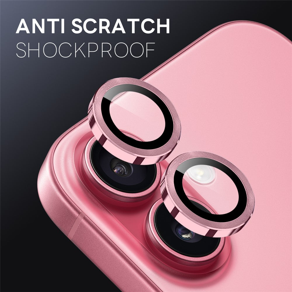 NORTHJO 1 Set For iPhone 17 Tempered Glass Camera Lens Film CD Veins Metal Ring Lens Guard