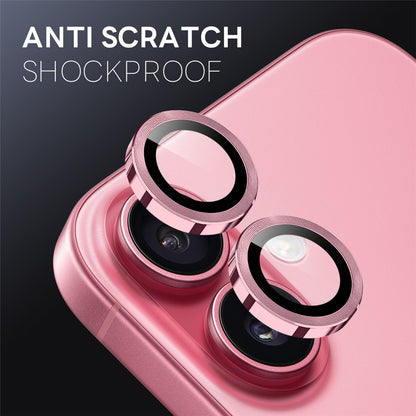 NORTHJO 1 Set For iPhone 17 Tempered Glass Camera Lens Film CD Veins Metal Ring Lens Guard