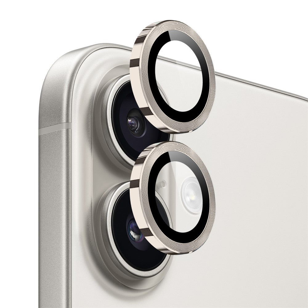NORTHJO 1 Set For iPhone 17 Tempered Glass Camera Lens Film CD Veins Metal Ring Lens Guard
