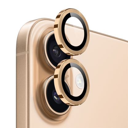 NORTHJO 1 Set For iPhone 17 Tempered Glass Camera Lens Film CD Veins Metal Ring Lens Guard