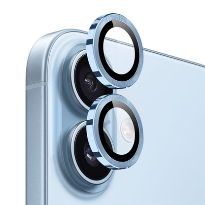 NORTHJO 1 Set For iPhone 17 Tempered Glass Camera Lens Film CD Veins Metal Ring Lens Guard