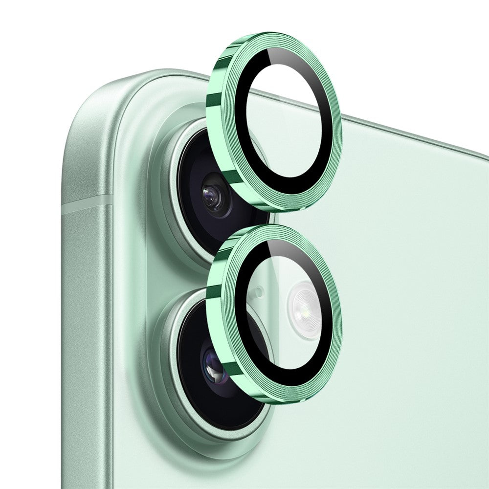 NORTHJO 1 Set For iPhone 17 Tempered Glass Camera Lens Film CD Veins Metal Ring Lens Guard
