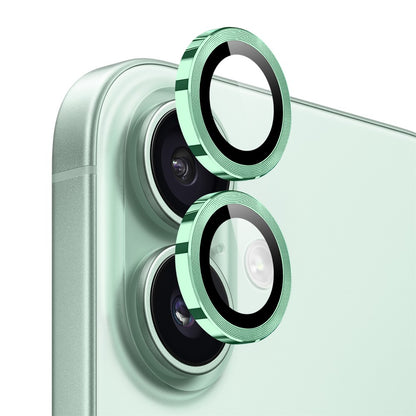 NORTHJO 1 Set For iPhone 17 Tempered Glass Camera Lens Film CD Veins Metal Ring Lens Guard