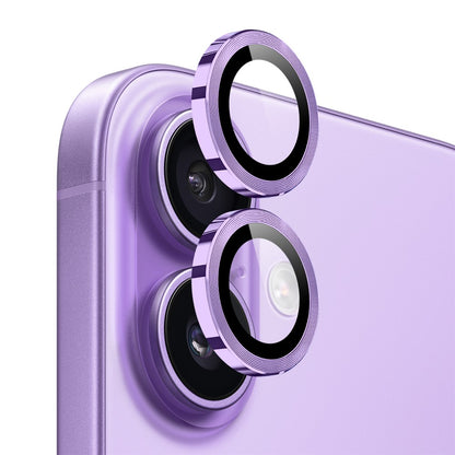 NORTHJO 1 Set For iPhone 17 Tempered Glass Camera Lens Film CD Veins Metal Ring Lens Guard