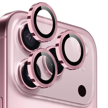 NORTHJO 1 Set For iPhone 17 Pro Max / 17 Pro Tempered Glass Camera Lens Film CD Veins Metal Ring Lens Guard