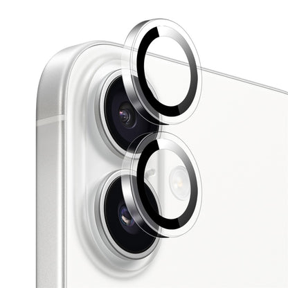 NORTHJO 1Set Clear Lens Film for iPhone 17 Camera Lens Protector Tempered Glass Metal Ring Guard