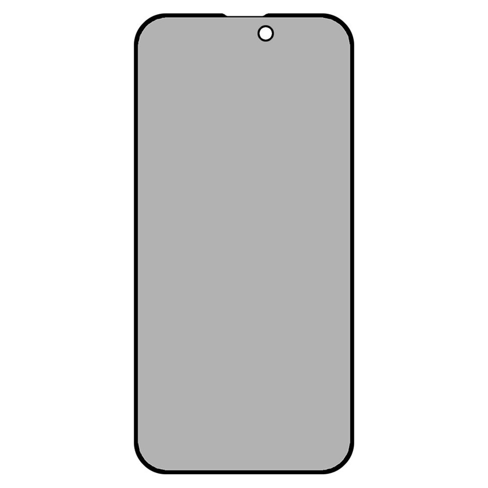 For iPhone 14 Pro Max 180 Degree Anti-spy Tempered Glass Film Anti-scratch Full Glue Matte Full Screen Protector